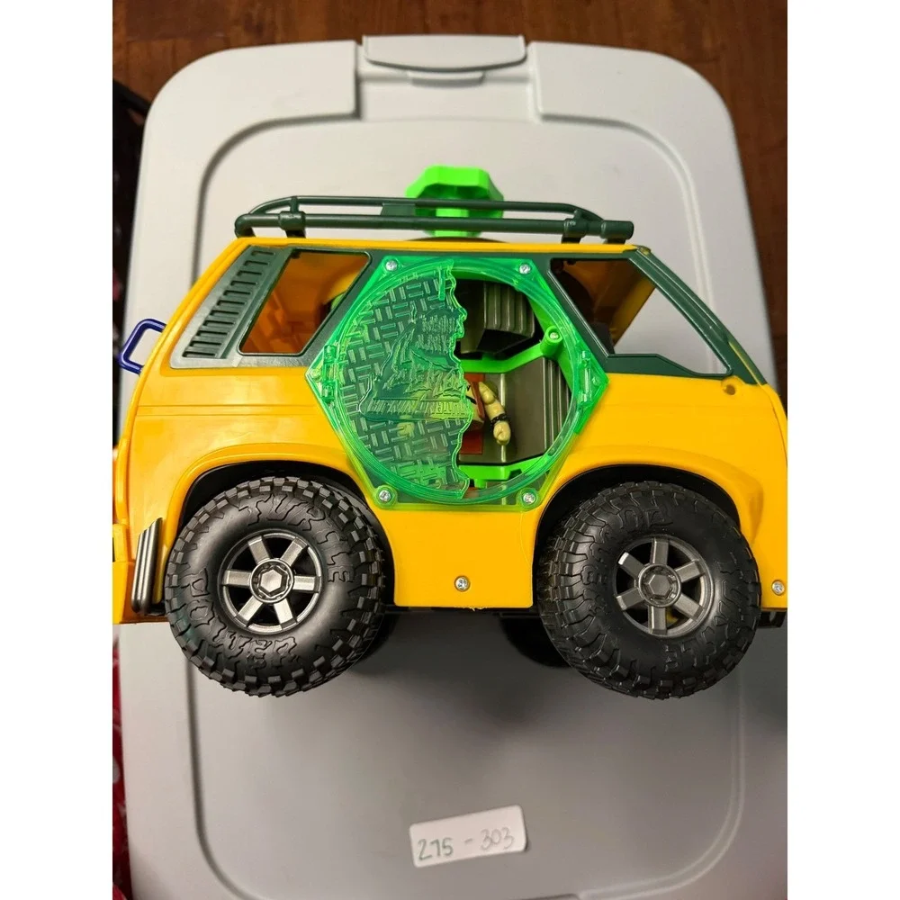 TMNT Mutant Mayhem Pizza Fire Delivery Van Playmates Toys Yellow Green‎ Vehicle